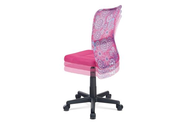 Kancelárska kids stolička KA-2325 PINK, ružová mesh