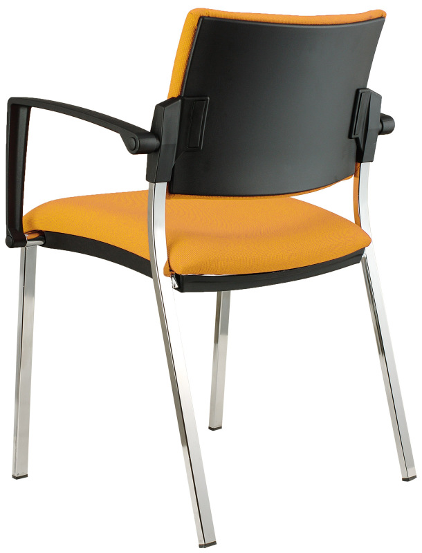 Konferenčná rokovacia stolička SQUARE VIP čalúnenie KOŽENKA Valencia, Silvertex 7