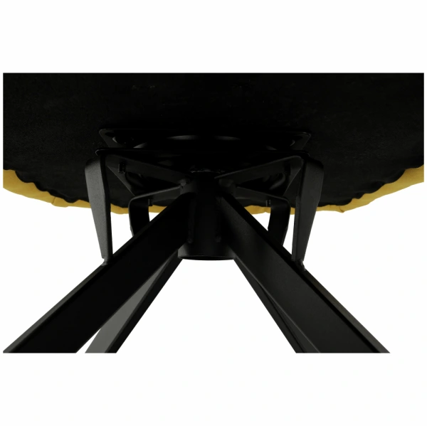 Dizajnové otočné kreslo, žltá/čierna, KOMODO 15