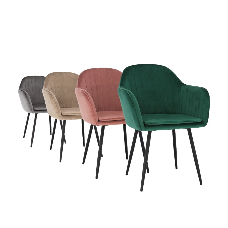 Dizajnové kreslo, sivá Velvet látka, ZIRKON 2