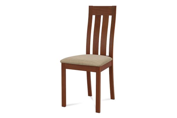 Jedálenská stolička BC-2602 TR3, čerešňa/látka béžová