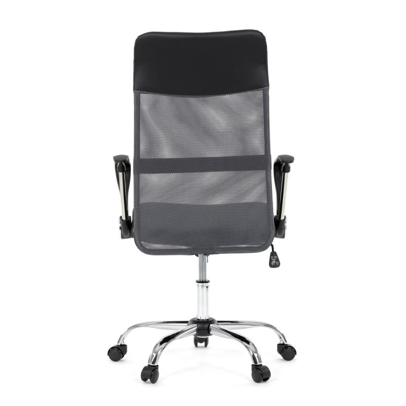 Kancelářská židle, houpací mechanismus, šedá síťovina, KA-E305 GREY 4