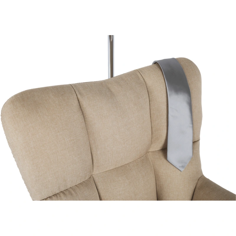 Dizajnové otočné kreslo, béžová/čierna, KOMODO 8