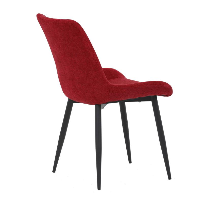 Jedálenská stolička DCL-218 RED2 červená látka, čierny kov