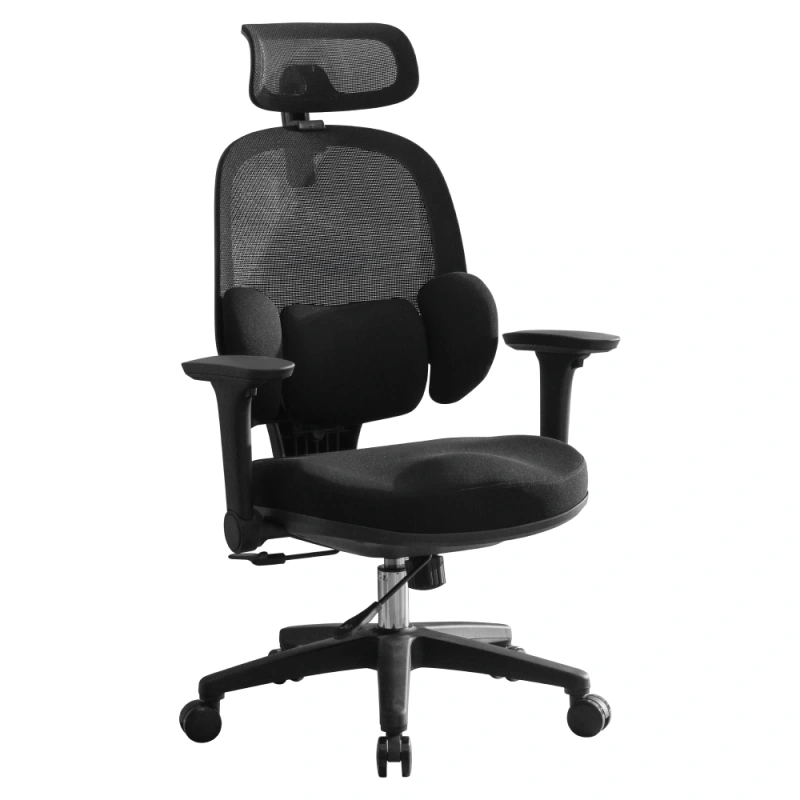 Kancelárske kreslo, čierna, ABRAMO