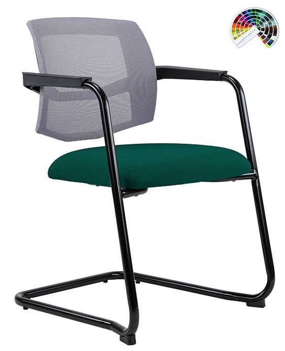 Konferenčná stolička 2950 2950/S LAPEL VISITOR čalúnenie BLOOM MEDITAP koženka