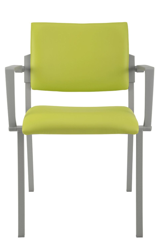 Konferenčná rokovacia stolička SQUARE VIP čalúnenie KOŽENKA Valencia, Silvertex 3