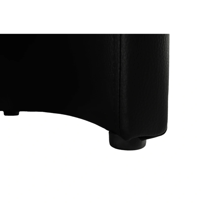 Klubové kreslo, ekokoža čierna/látka vzor novín, CUBA 11