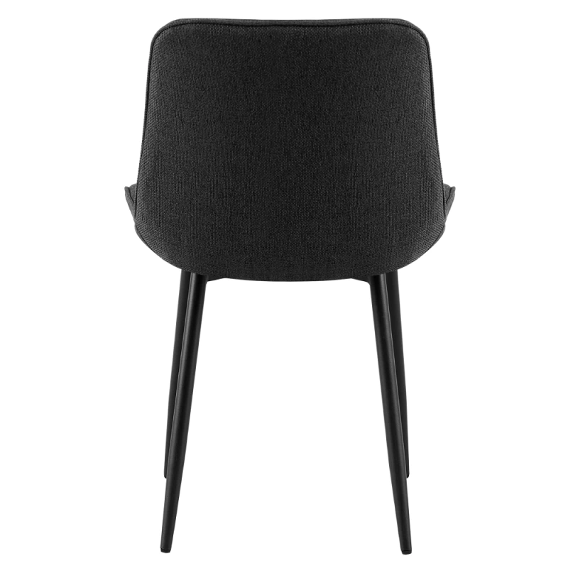 Jedálenská stolička, tmavosivá/čierna, DELTA 4