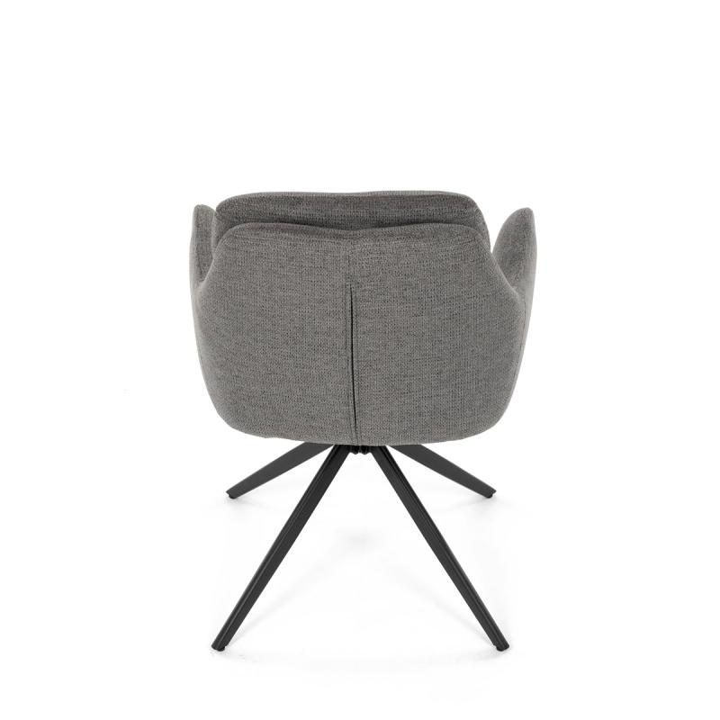 Jídelní židle, šedá, jemně hrubá látka, DCH-P3174 GREY2 10