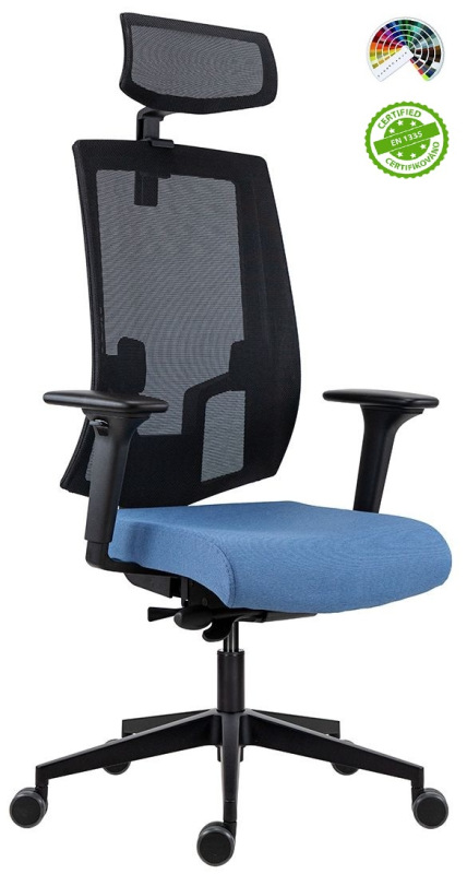 Kancelárska stolička 2900 SYN SL LAPEL BLACK WHITE čalúnenie BONDAI VISUAL 20