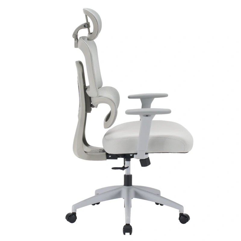 Kancelárske kreslo, svetlosivá/sivá, ERMEN 14