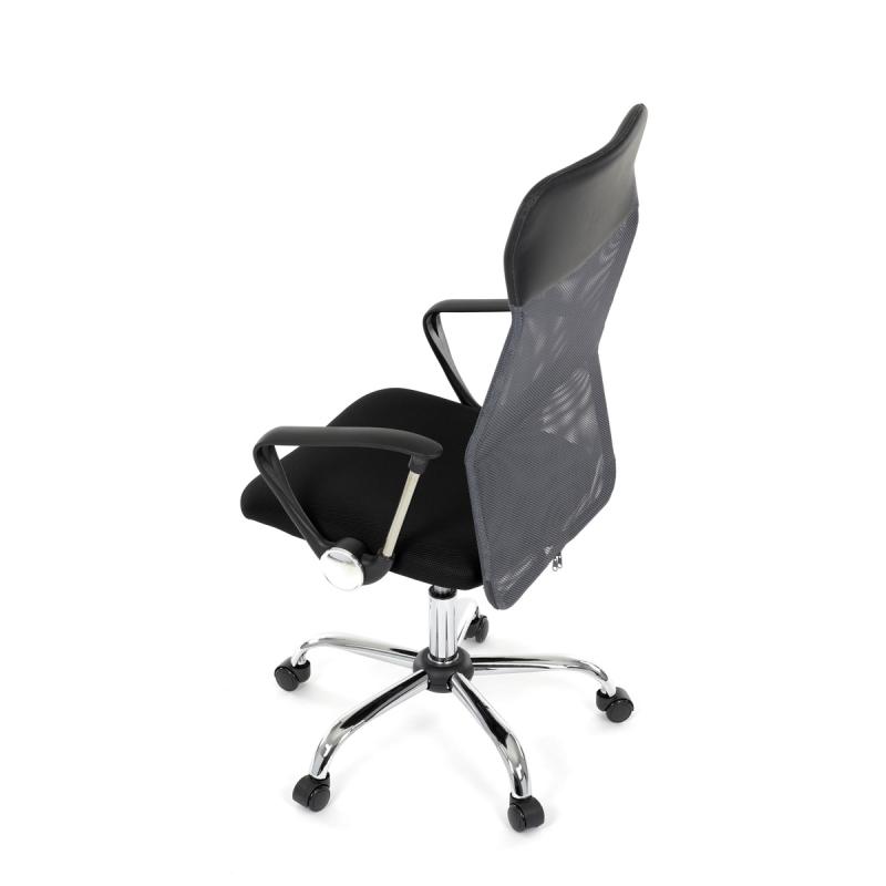 Kancelářská židle, houpací mechanismus, šedá síťovina, KA-E305 GREY 9