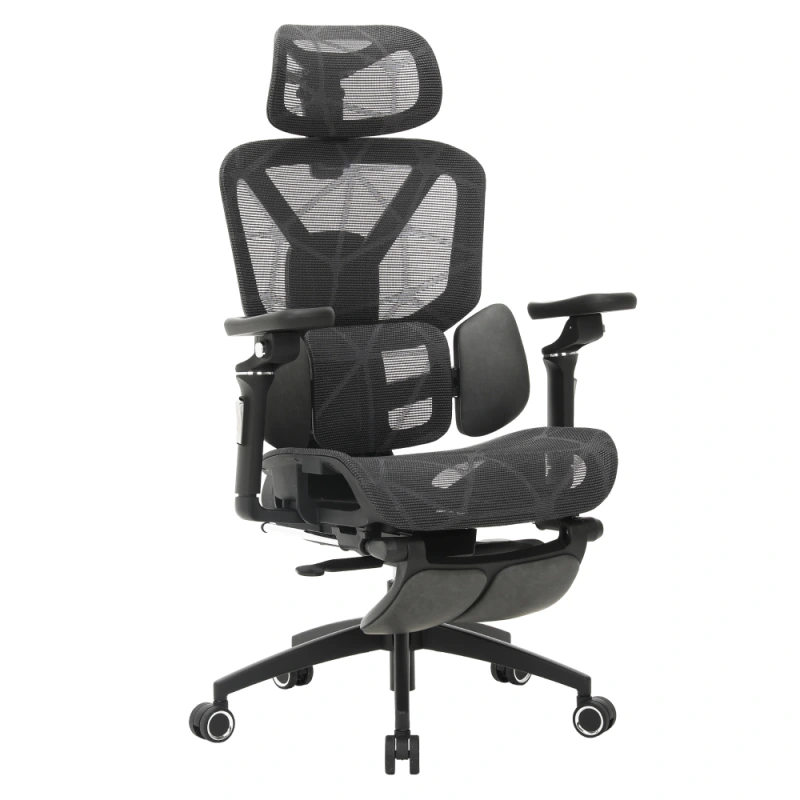 Kancelárske kreslo, tmavosivá/čierna, VILMER