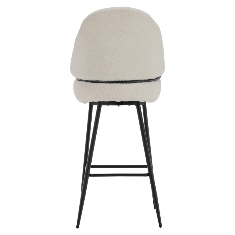 Barová stolička, biela/čierna, SANAKO TYP 2 14