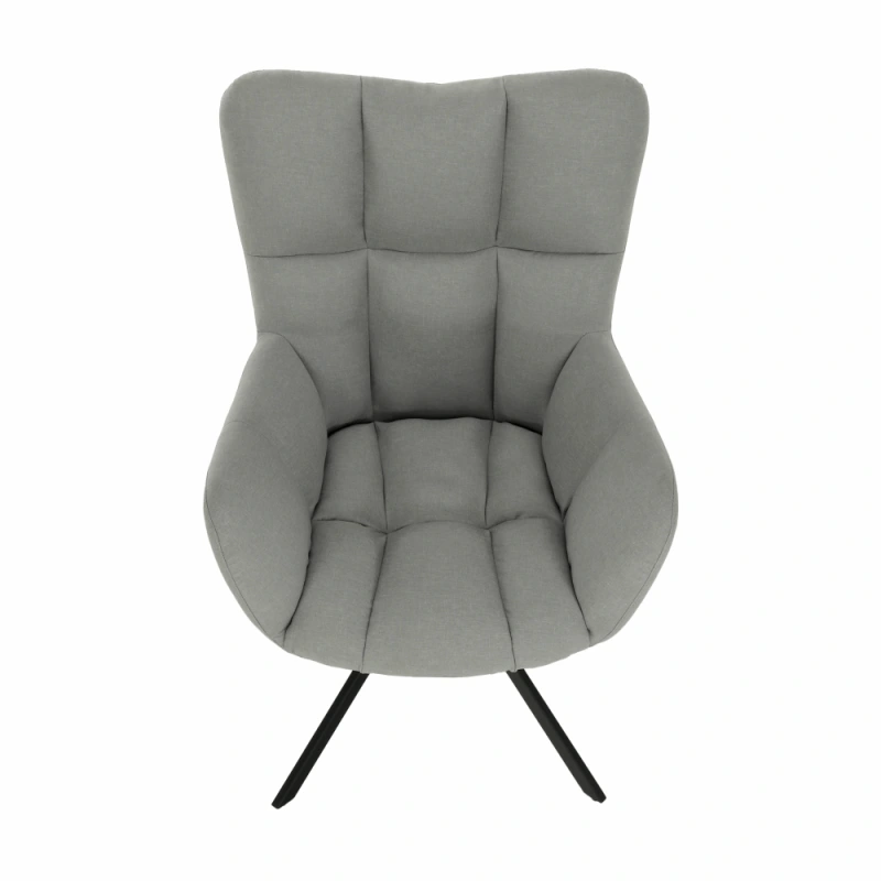 Dizajnové otočné kreslo, sivá/čierna, KOMODO 11