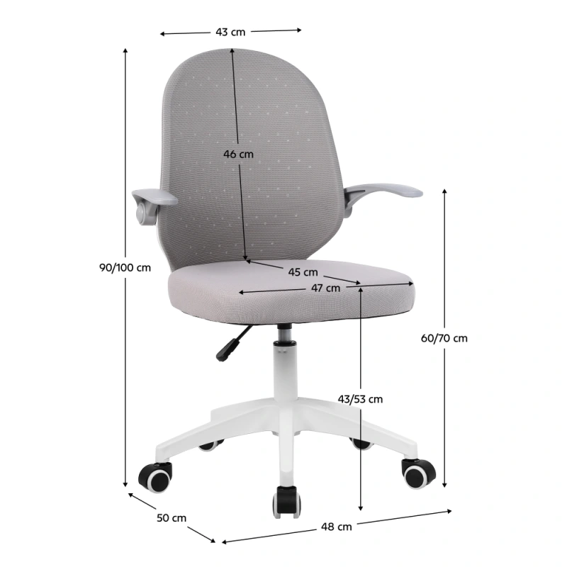 Kancelárske kreslo, sivá/biela, PASTURA 15