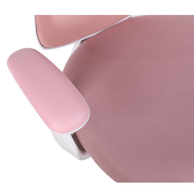 Kancelárske kreslo, ružová/biela, SOLARI 13