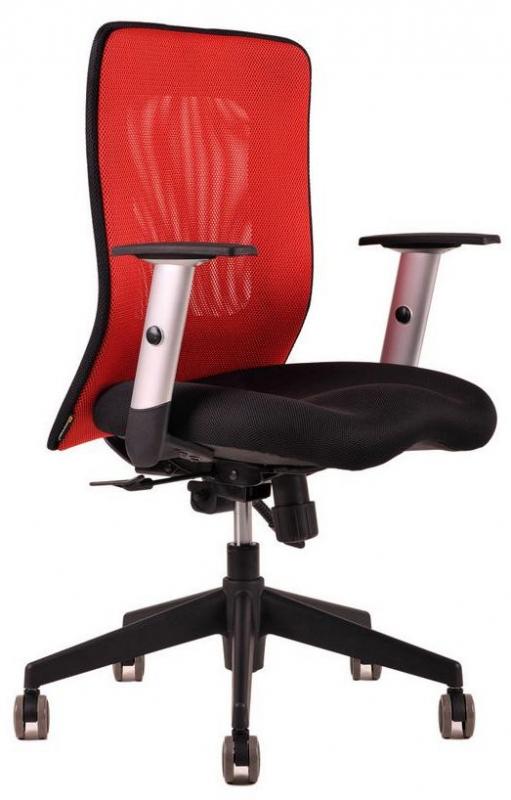 OFFICE PRO Kancelárska stolička CALYPSO červená