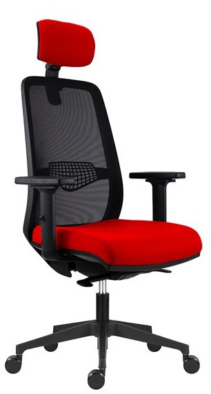 Kancelárska stolička 1390 SYN TULLIO čalúnenie PRINCE pravá koža 2