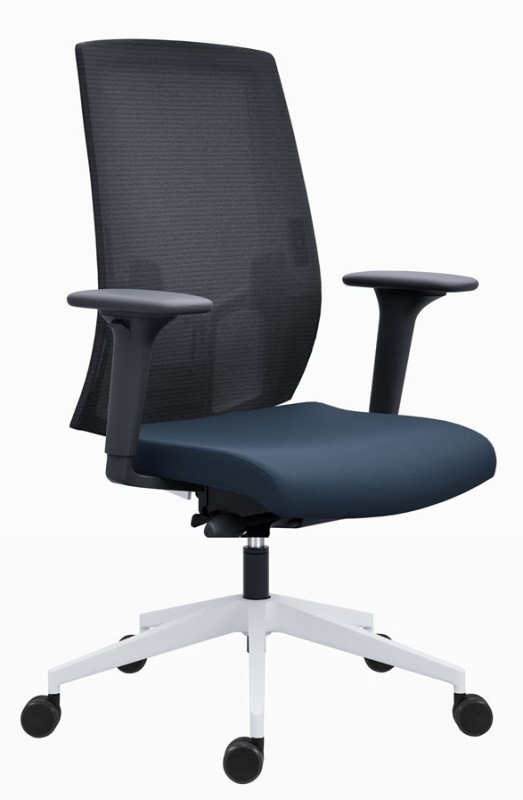 Kancelárska stolička 2900 SYN SL LAPEL BLACK WHITE čalúnenie BONDAI VISUAL 2