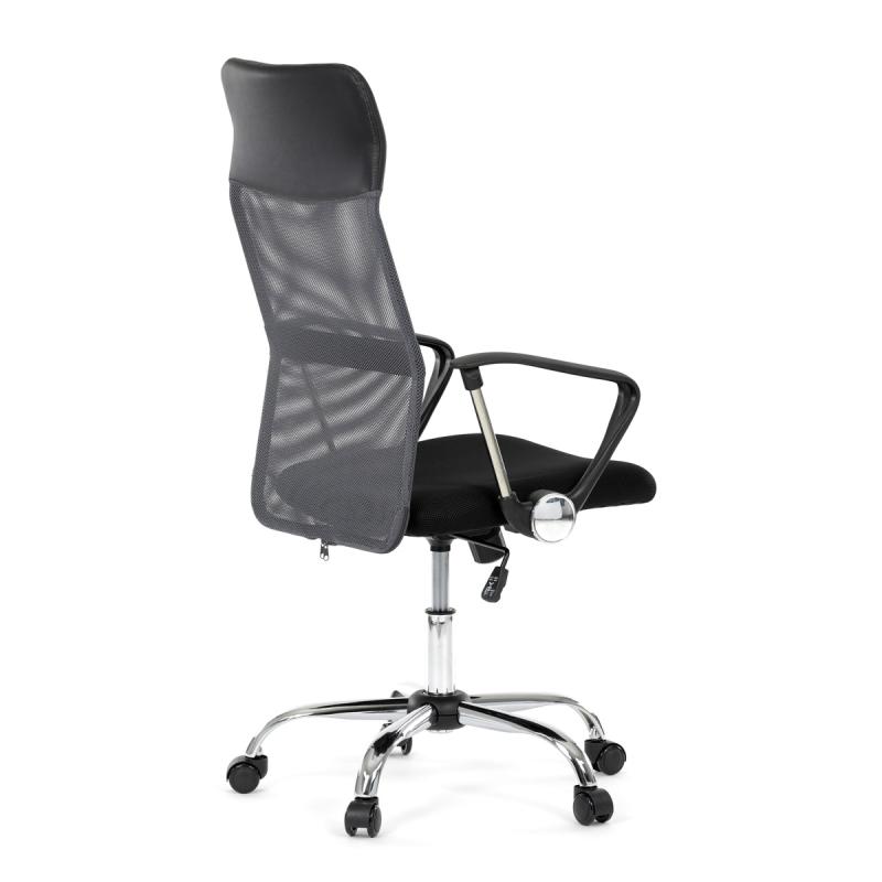 Kancelářská židle, houpací mechanismus, šedá síťovina, KA-E305 GREY 5