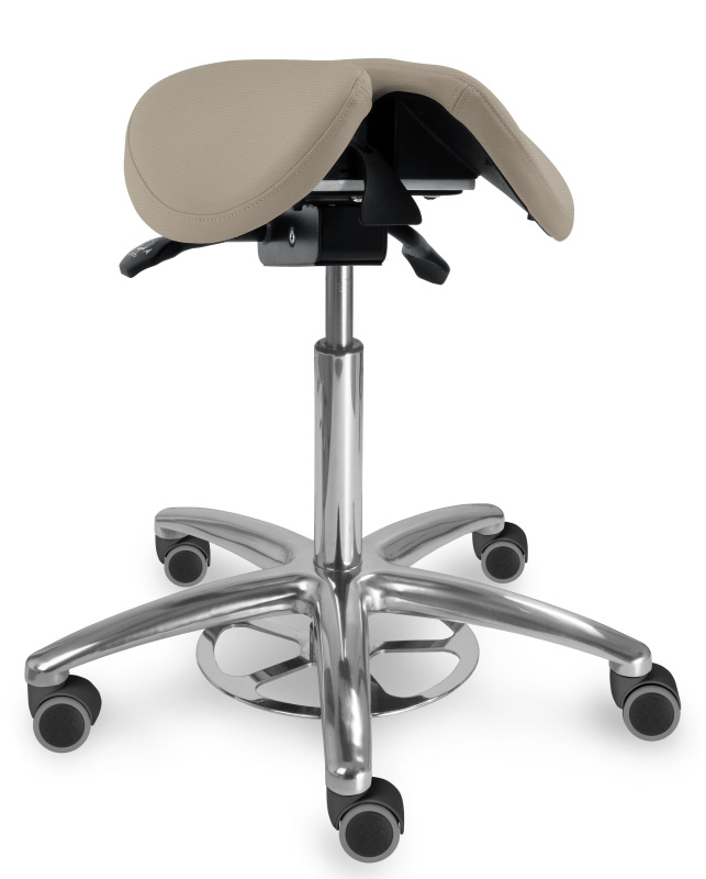 Sedlová zdravotnícka stolička 1214 S CLEAN čalúnenie KOŽENKA Silvertex, Mediflex 4