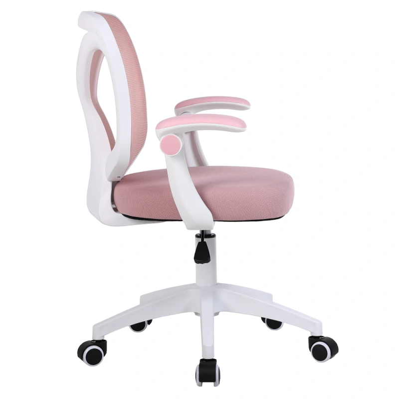 Kancelárske kreslo, ružová/biela, SOLARI 3