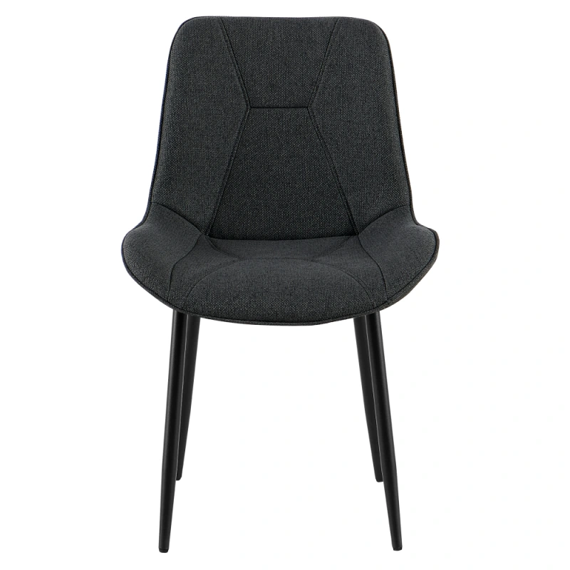 Jedálenská stolička, tmavosivá/čierna, DELTA 1