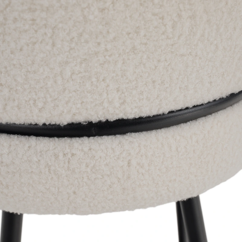 Barová stolička, biela/čierna, SANAKO TYP 2 15