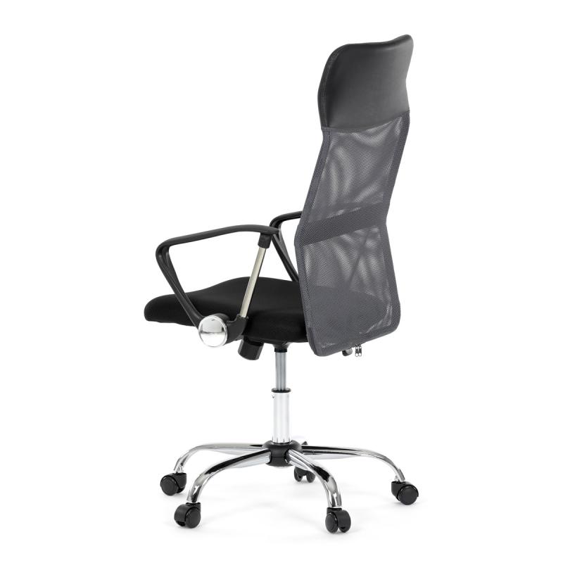 Kancelářská židle, houpací mechanismus, šedá síťovina, KA-E305 GREY 3