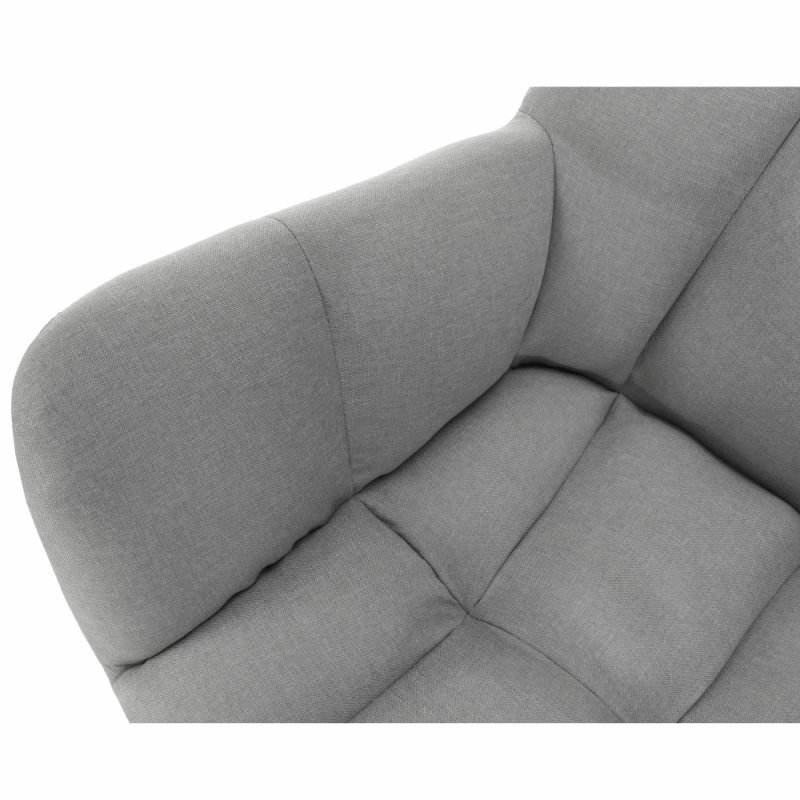 Dizajnové otočné kreslo, sivá/čierna, KOMODO 12