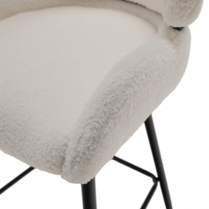 Barová stolička, biela/čierna, SANAKO TYP 2 6