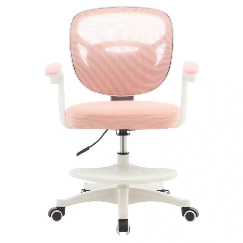 Otočná stolička, ružová/biela, TREXA 1