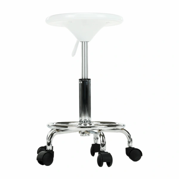 Stolička, biela/chróm, MABEL 4 NEW 7