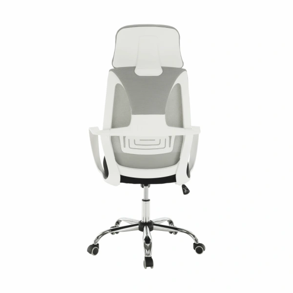 Kancelárske kreslo, sivá/čierna/biela, TAXIS 6