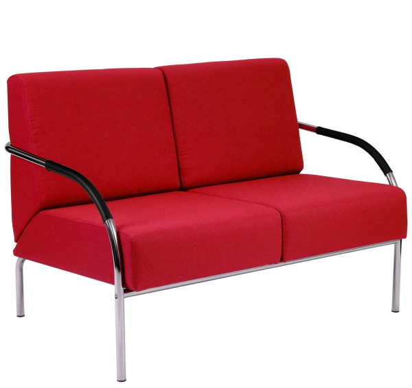 Kancelárska sedačka SALMA 2-sedák čalúnenie CURA, LUCKY 5