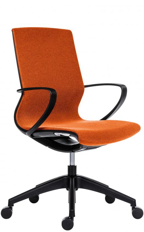 ANTARES Kancelárska stolička VISION BLACK oranžová