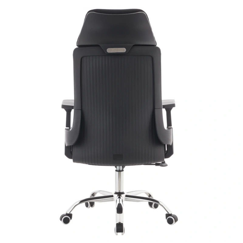 Kancelárske kreslo, čierna/chróm, HOLGER 4