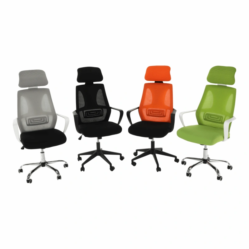 Kancelárske kreslo, sivá/čierna/biela, TAXIS 11