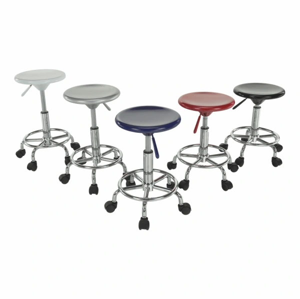 Stolička, biela/chróm, MABEL 4 NEW 13