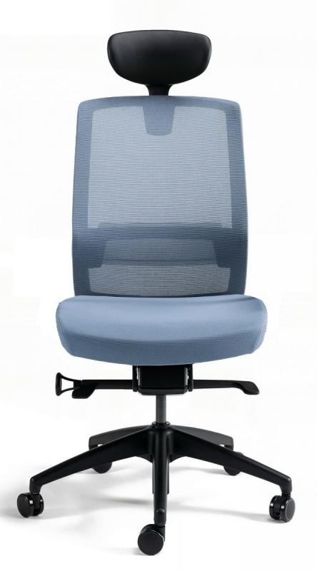 BESTUHL Kancelárska stolička J17 BLACK SP modrá svetlá