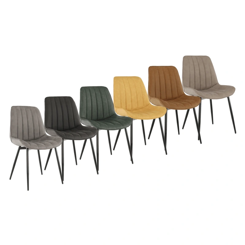 Stolička, ekokoža zelená/čierna, HAZAL 3