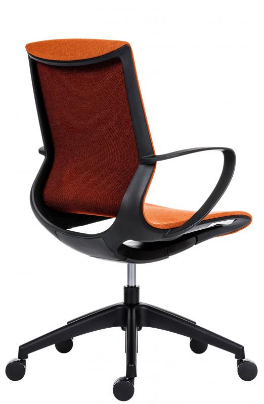 ANTARES Kancelárska stolička VISION BLACK oranžová