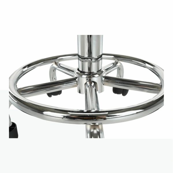 Stolička, biela/chróm, MABEL 4 NEW 10