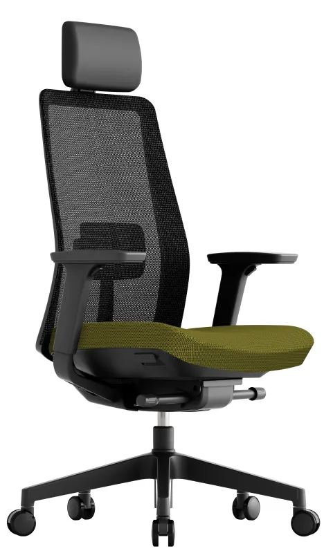OFFICE PRO Kancelárska stolička K10 BLACK zelená