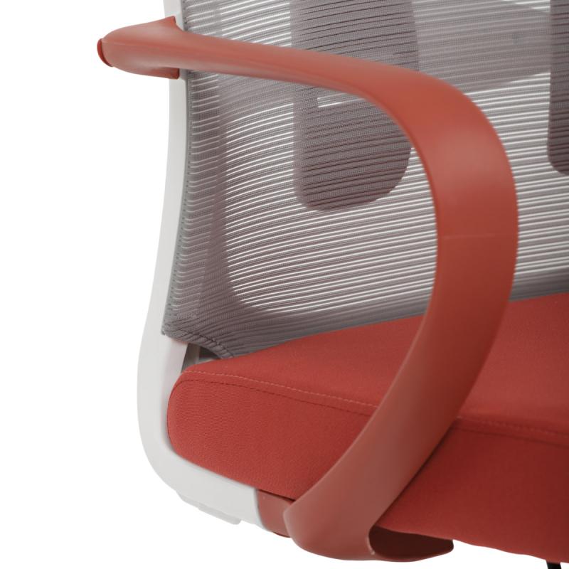 Kancelářská židle, houpací mechanismus, červená látka, KA-S425 RED 3