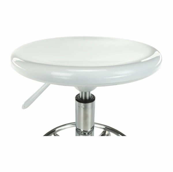 Stolička, biela/chróm, MABEL 4 NEW 3