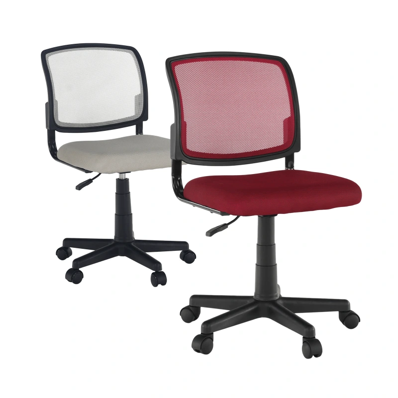 Otočná stolička, sivá/čierna, RAMIZA 14