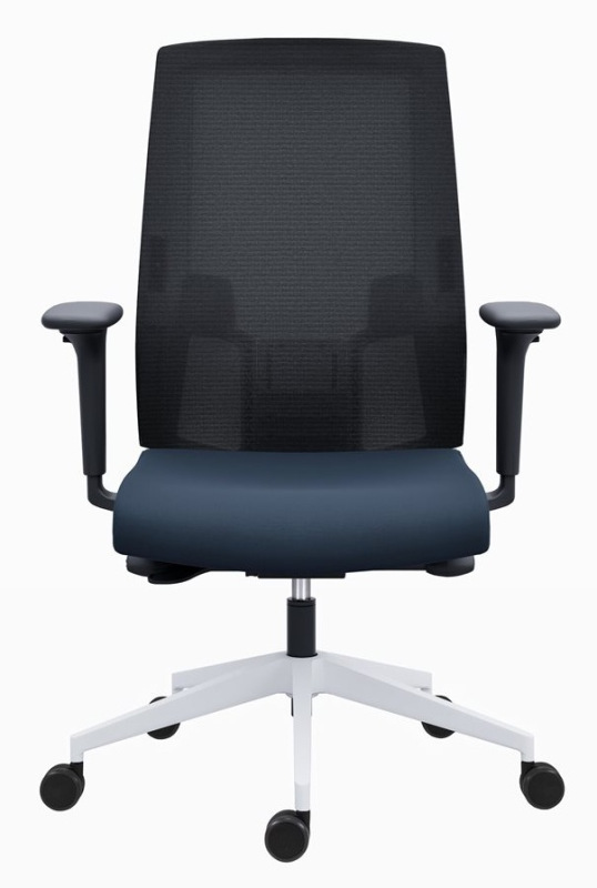 Kancelárska stolička 2900 SYN SL LAPEL BLACK WHITE čalúnenie DELUXE XTREME FOUR 12